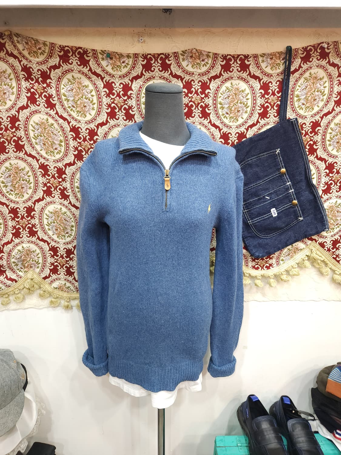 폴로 랄프로렌 울 앙고라 혼방 반집업 니트

 상품이미지1