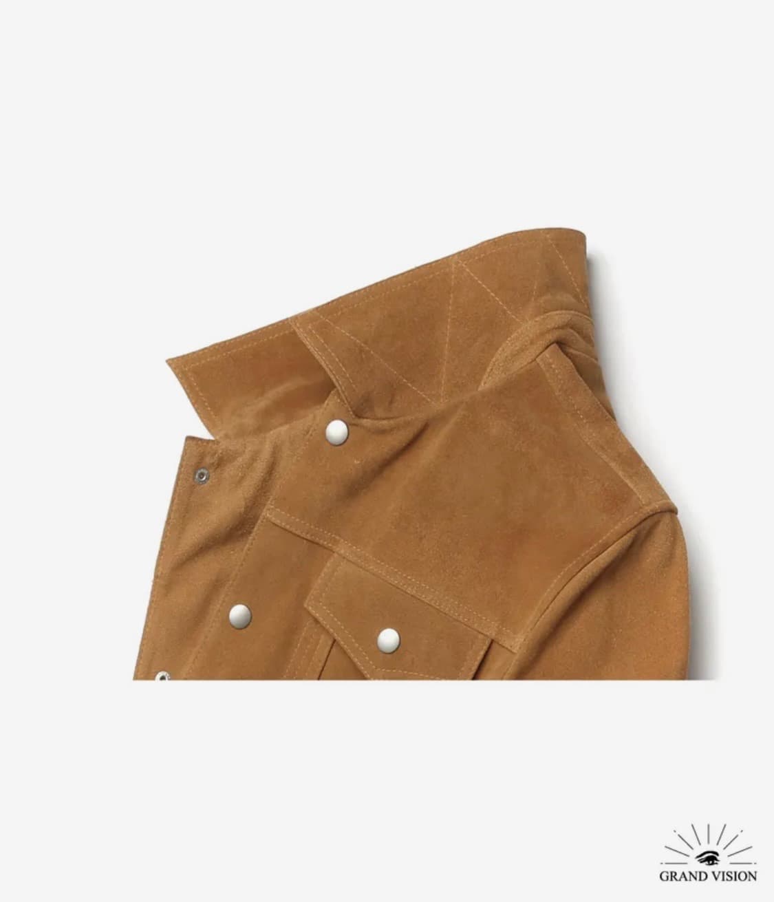 그랜드 비전 리얼 레더 스웨이드 트러커 자켓(L) 상품이미지5