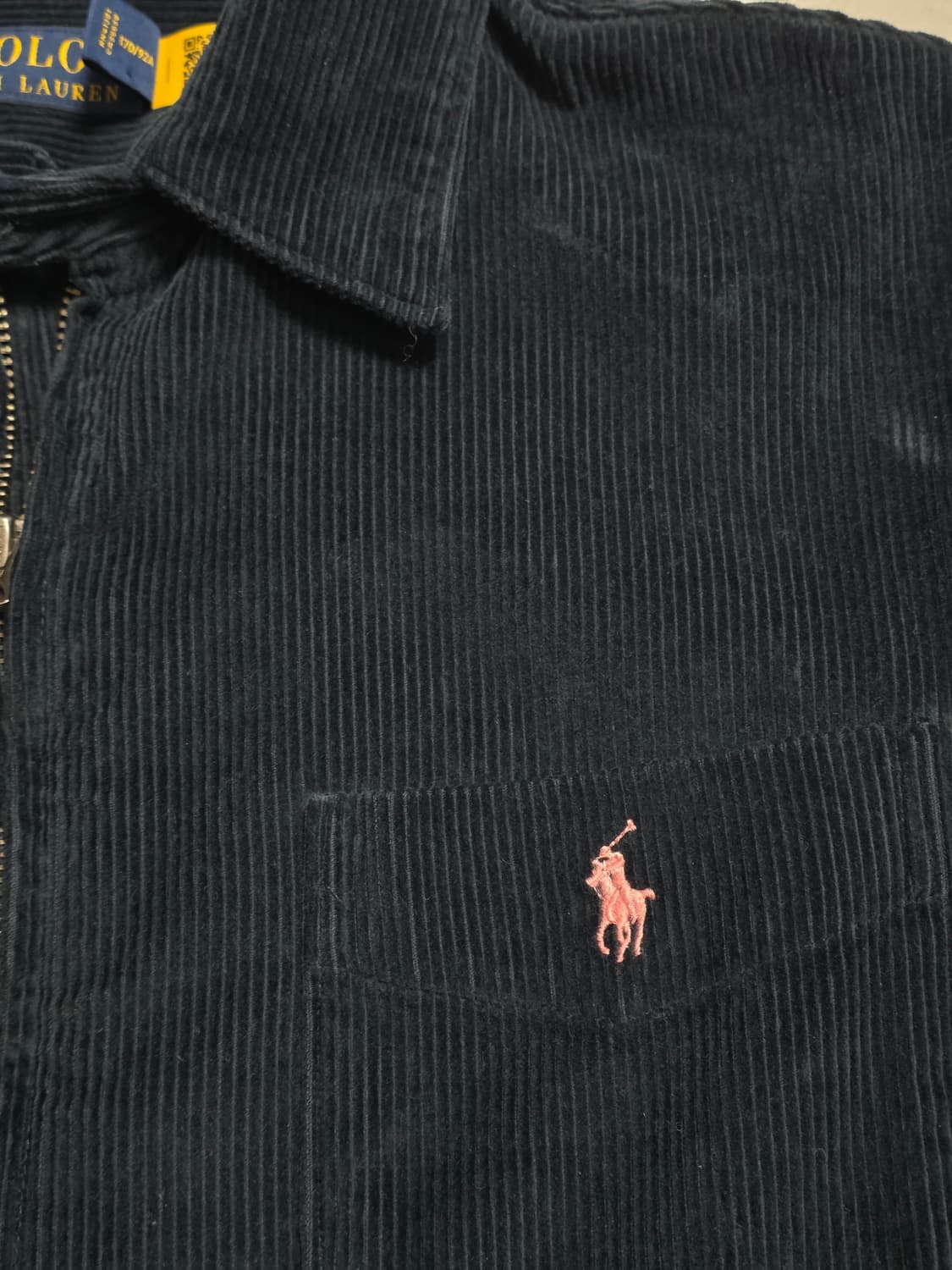 폴로 랄프로렌 코듀로이 셔츠 자켓 블랙 S 상품이미지5