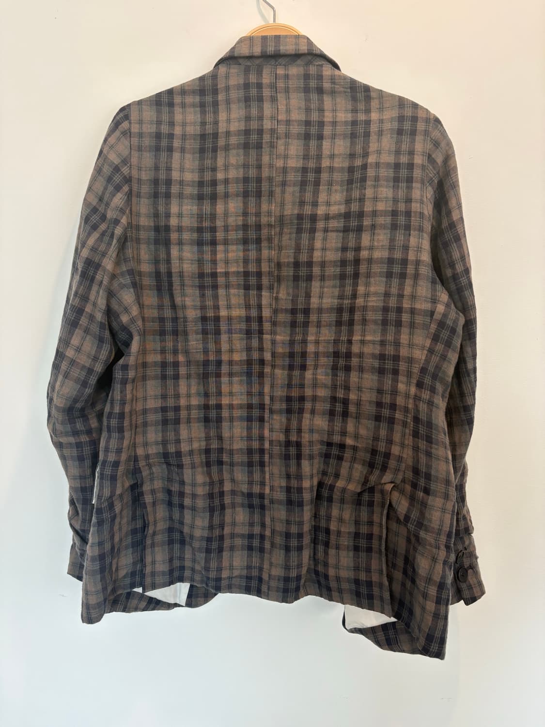 Bergfabel linen farmer check jacket 상품이미지5