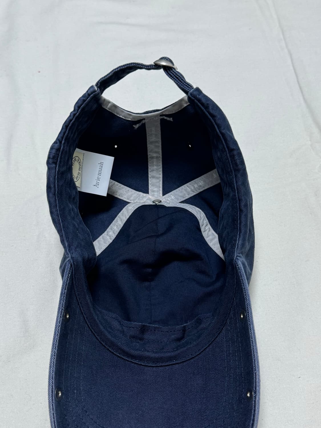 아비에무아 / 아플리케 빈티지 리벳 캡 (네이비) / OS 상품이미지4