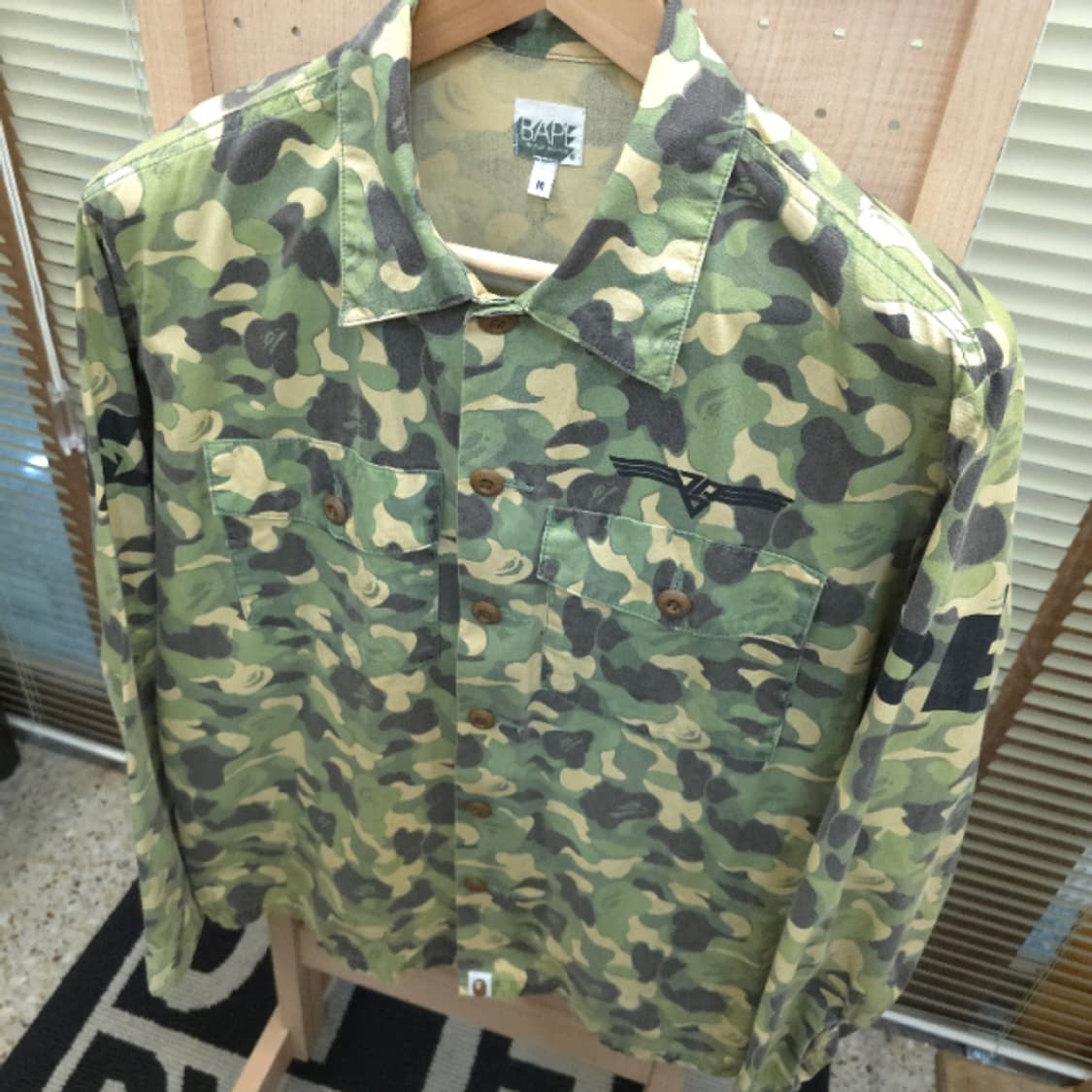 [A BATHING APE] 베이프 ABC 카모 밀리터리 셔츠! 상품이미지8