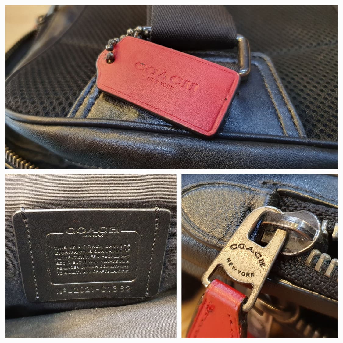 코치 레더 슬링백 상품이미지7