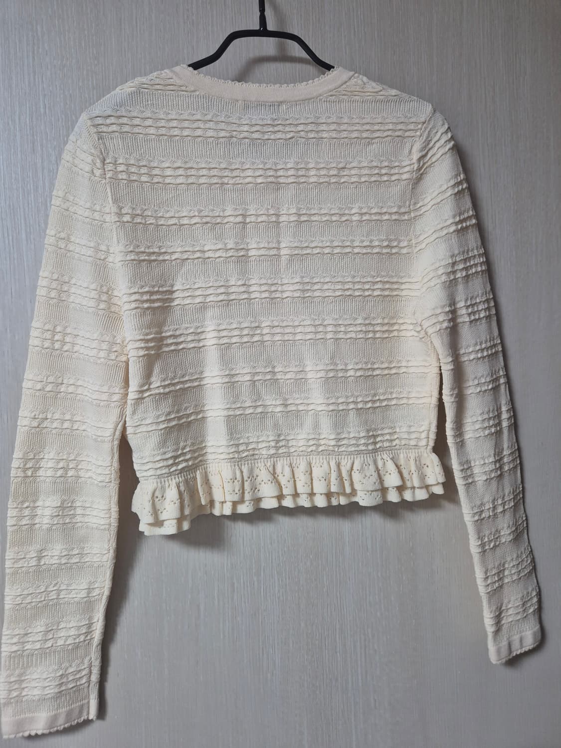 (정품) 산드로 니트 가디건 폴란트 러플 Ruffled 가디건 1사이즈 상품이미지4