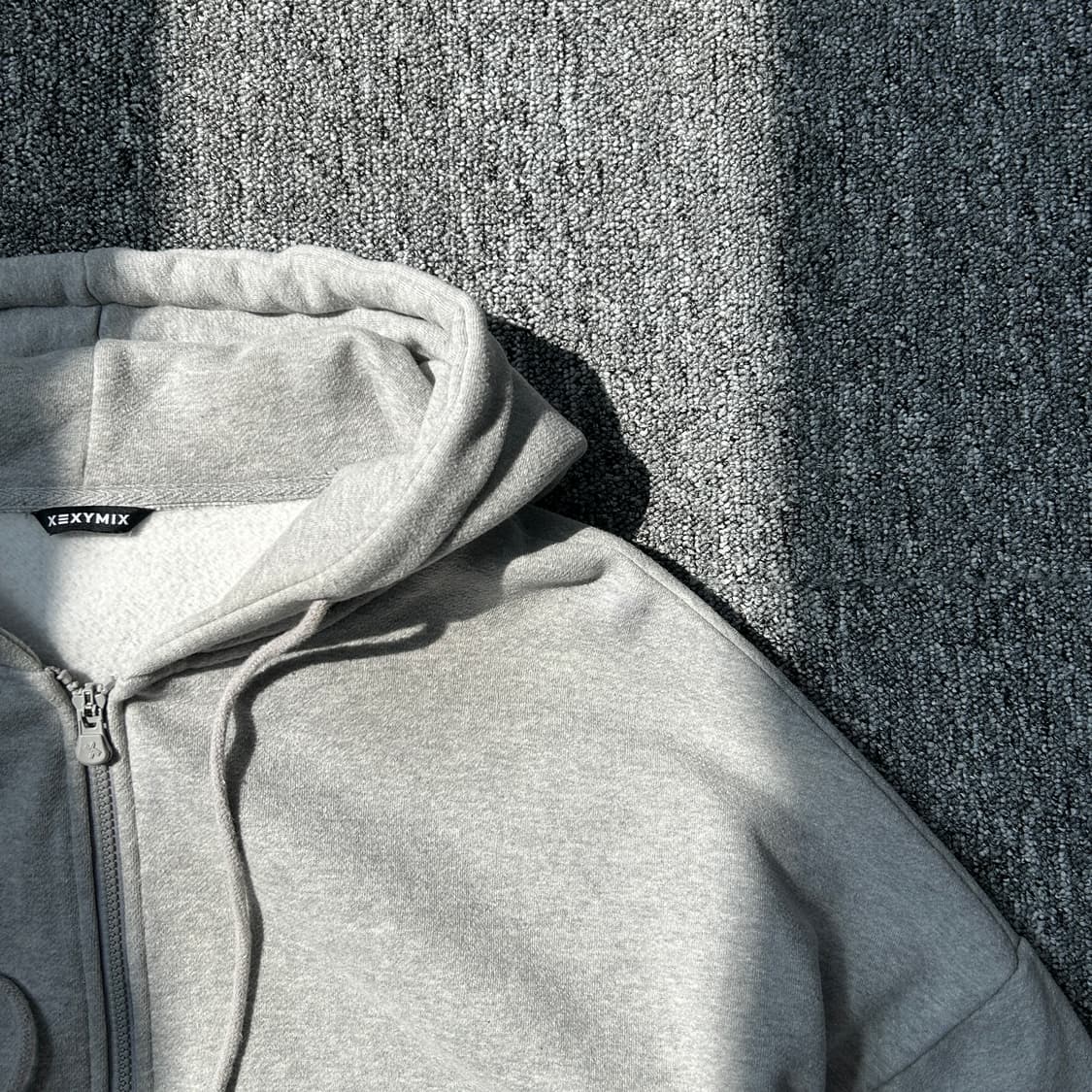 젝시믹스 멜란지그레이 내핑 후드집업 상품이미지2