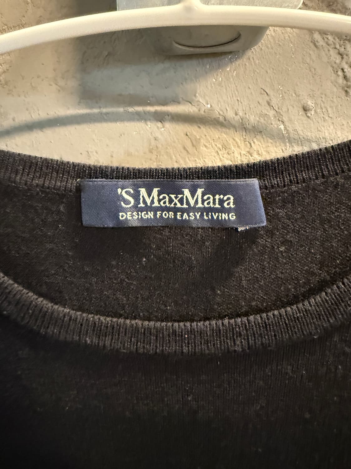 S MaxMara 니트 원피스 블랙 화이트 S  상품이미지4