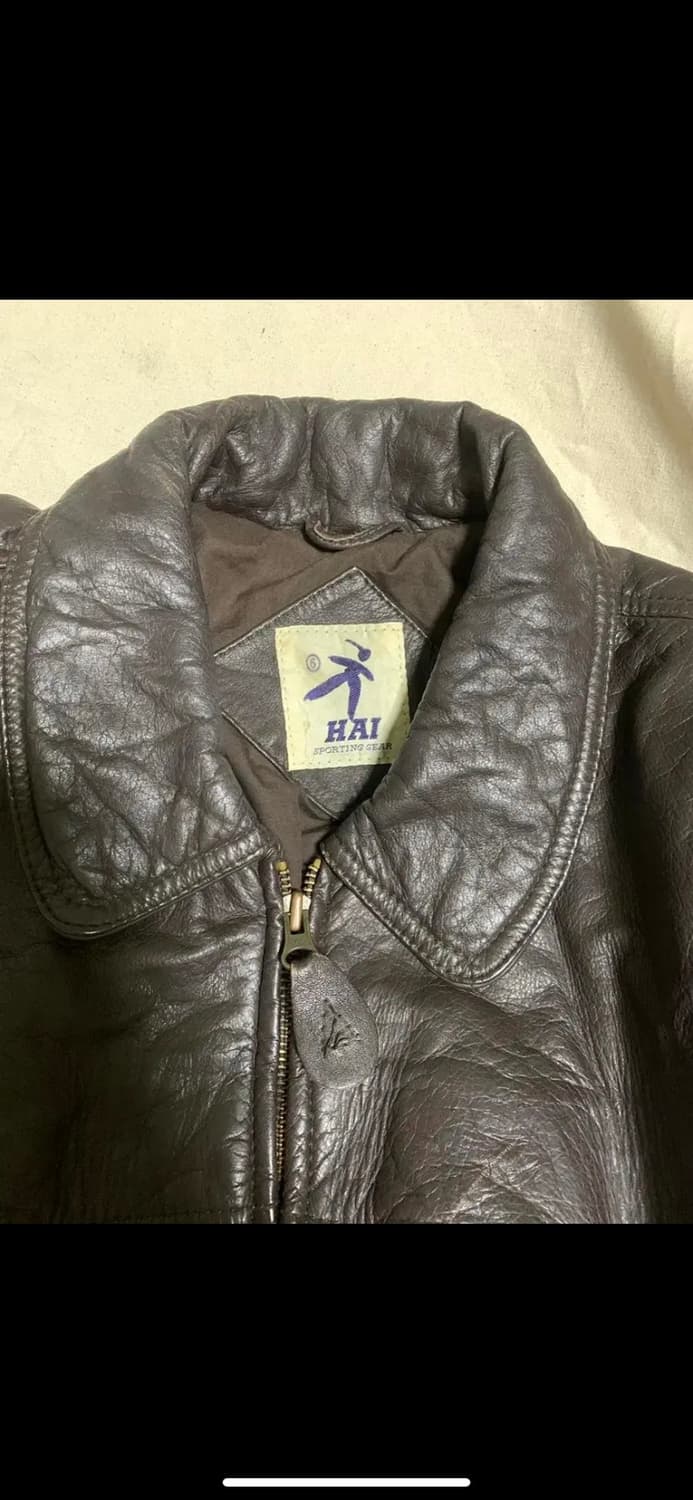 이세이 미야케 hai sporting gear 레더 봄버 자켓 점퍼 상품이미지7