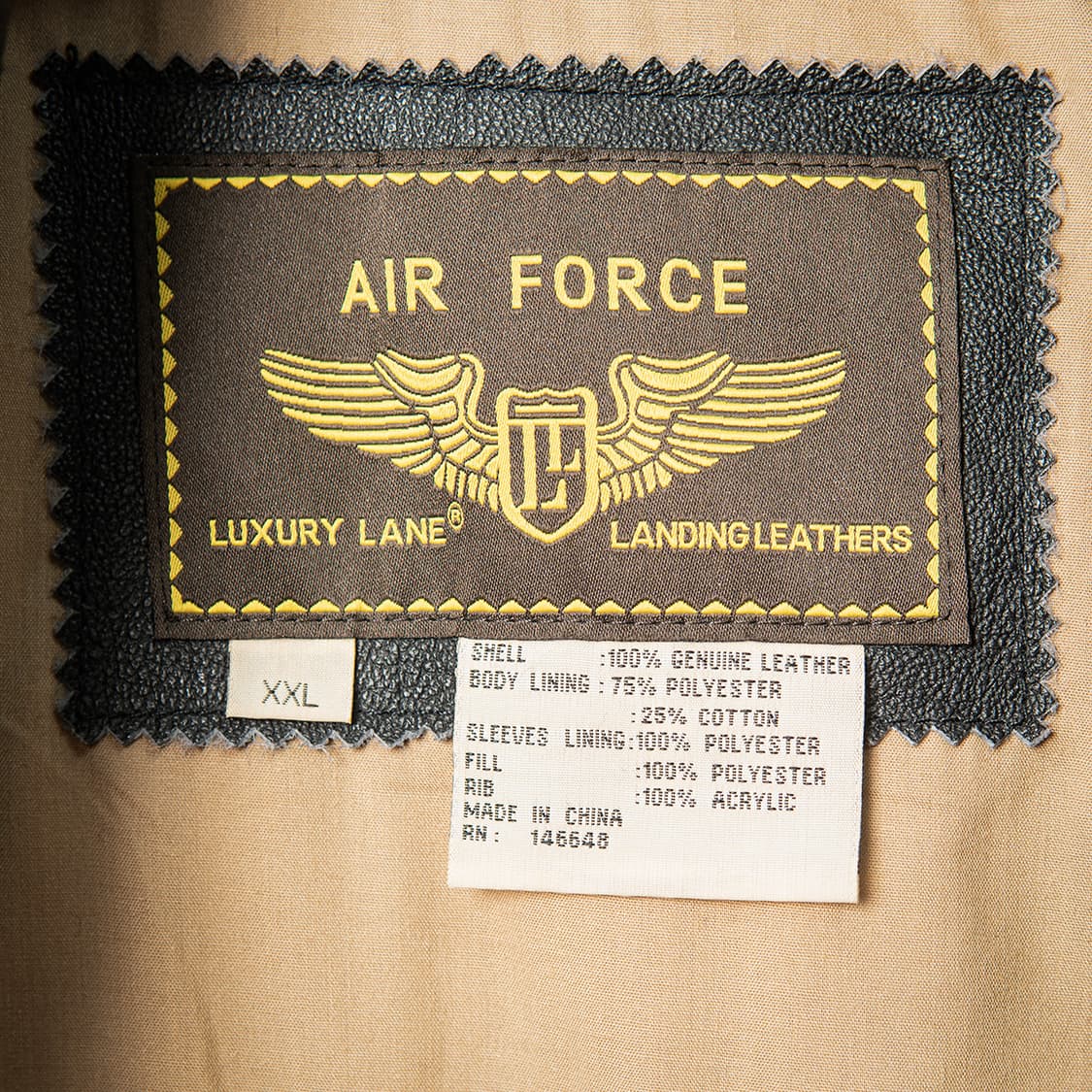 [XXL] Landing Leathers A-2 레더 플라이트 자켓 블랙 상품이미지7