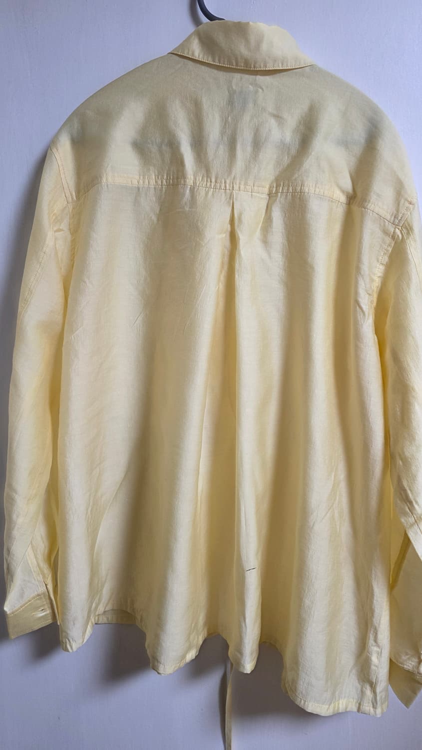 새상품) 에핑글러 WRINKLE TENCEL SHIRTS 옐로우 S 상품이미지9
