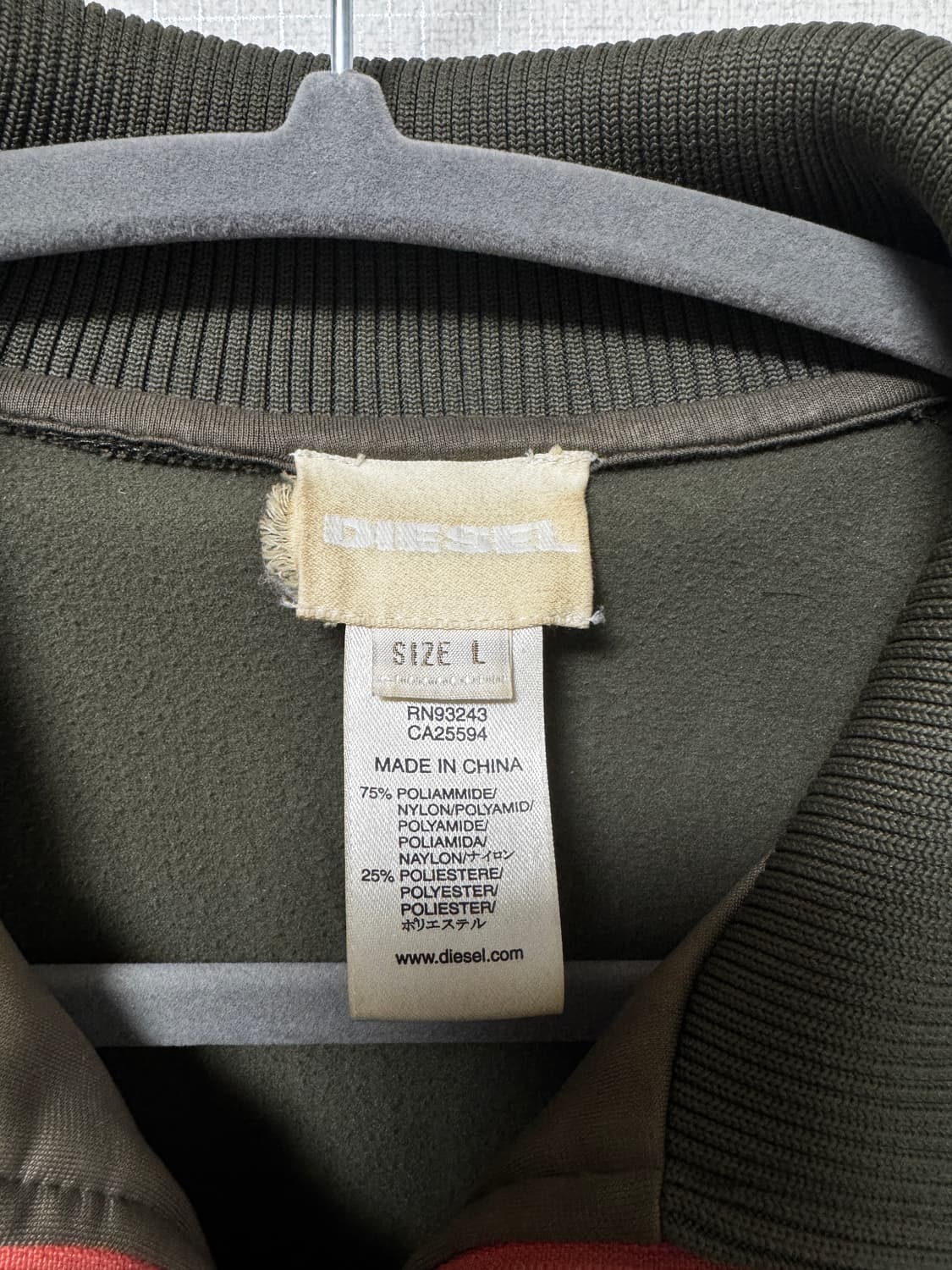 DIESEL 디젤 남성 트랙 자켓 / 블루종 / L사이즈 상품이미지5