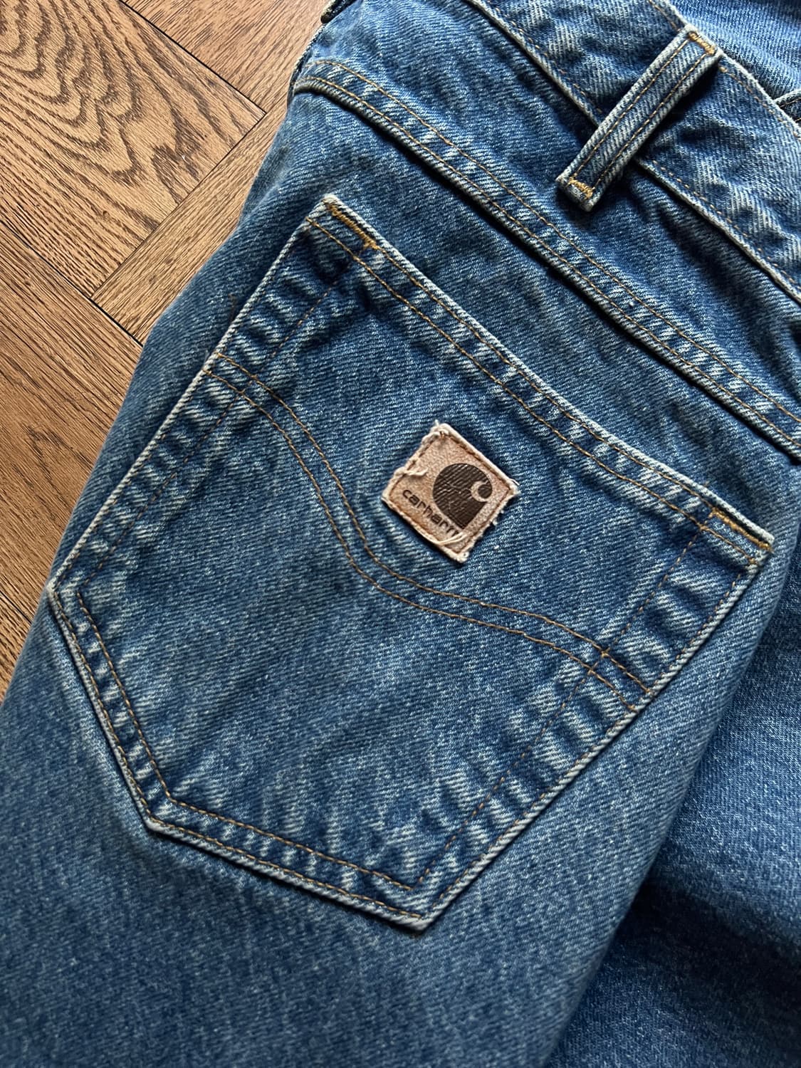 [36]칼하트 USA 미디엄블루 워크 데님 팬츠 상품이미지5
