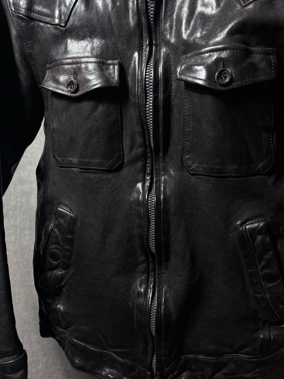 Isamu Katayama Backlash Leather Jacket 상품이미지6