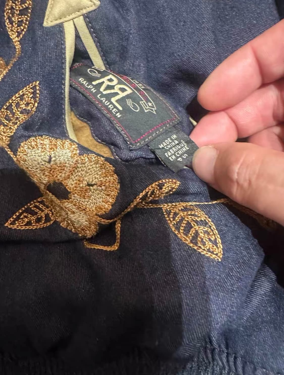 rrl 리버스 웨스턴 자수자켓 s 상품이미지3