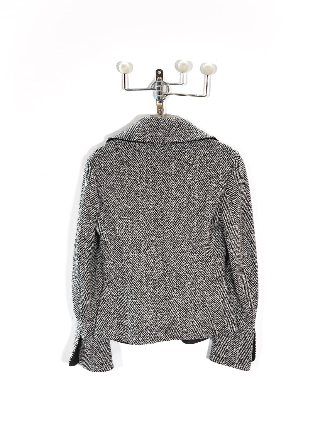 막스마라 캐시미어 울 레더 리본 자켓 상품이미지8