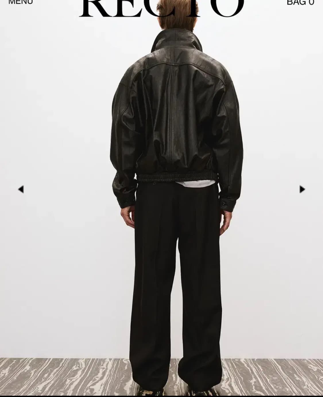 렉토 RECTO 빈티지 크랙 가죽자켓 XL 상품이미지4