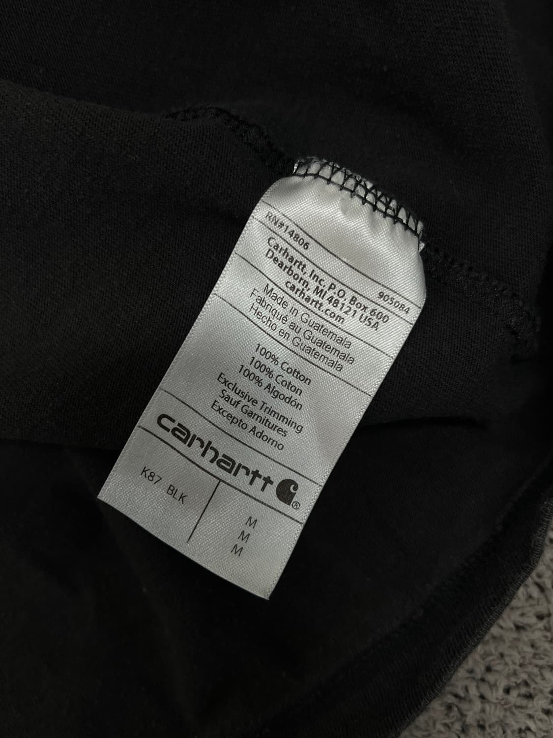 (M) 칼하트 루즈핏 원포켓 반팔 티 상품이미지4