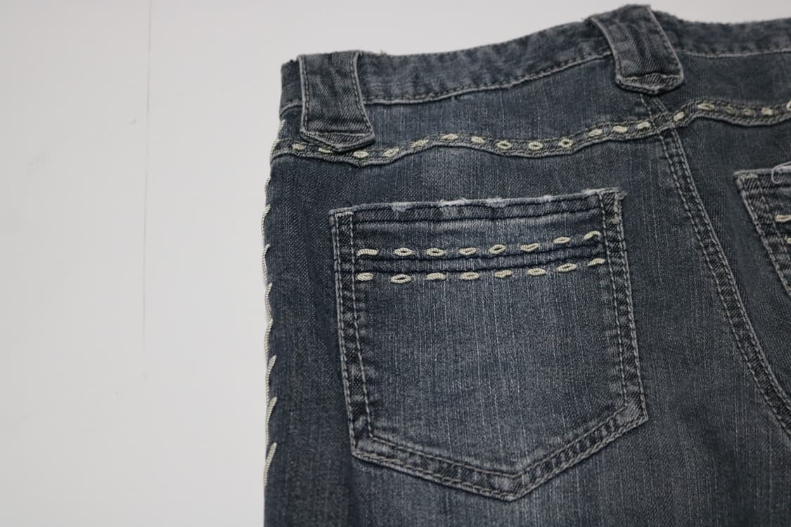 웨스턴 스티치 부츠컷 데님팬츠 상품이미지8