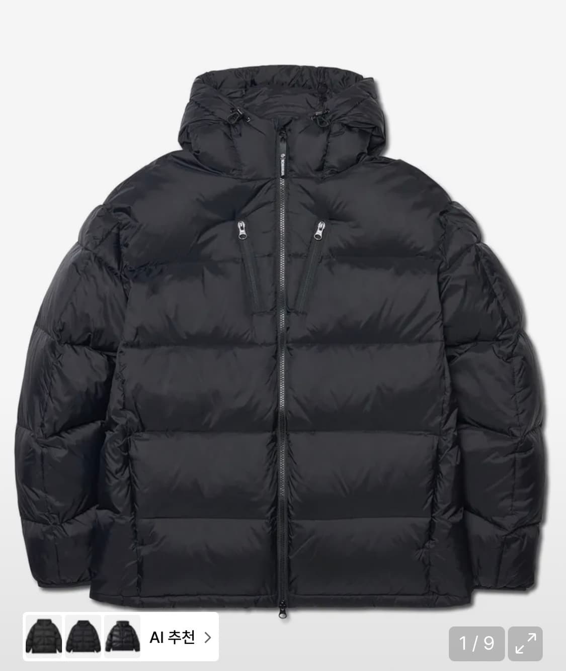 노매뉴얼 EMBER HOODED DUCK DOWN-BLACK 상품이미지2