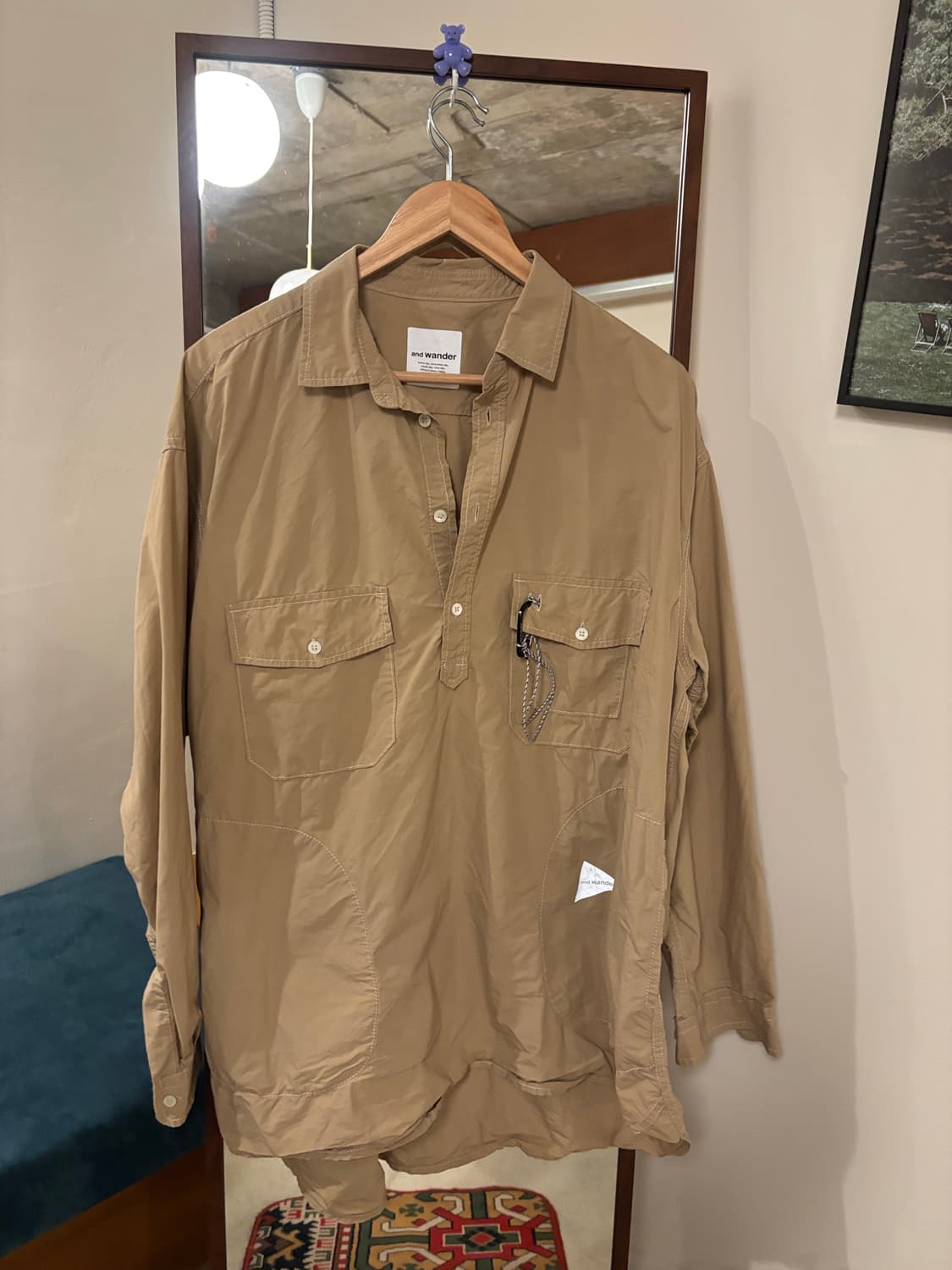 and wander 앤드원더 풀오버 셔츠 상품이미지2