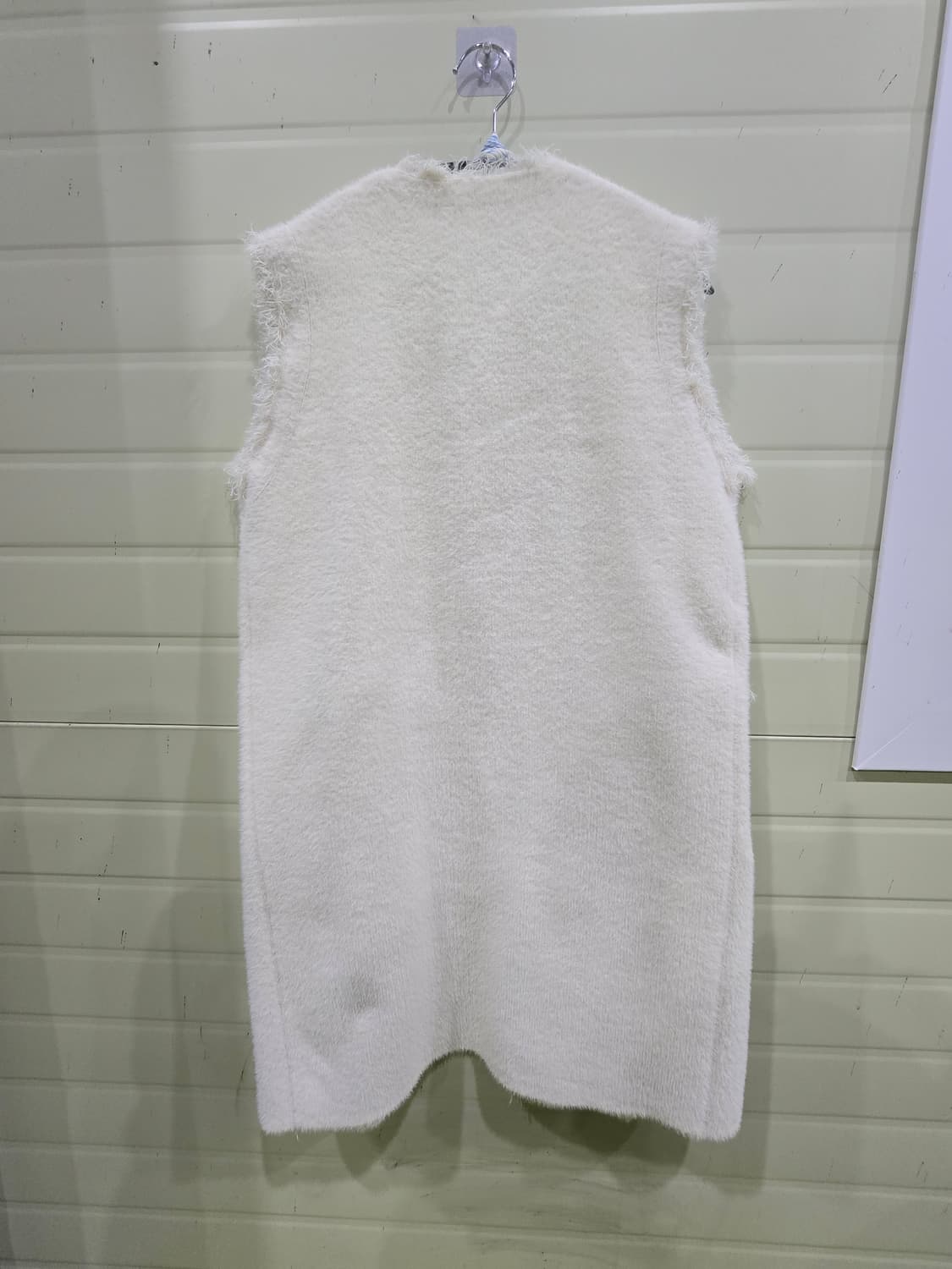 아이보리 퍼 베스트 조끼 스카프 세트 상품이미지8