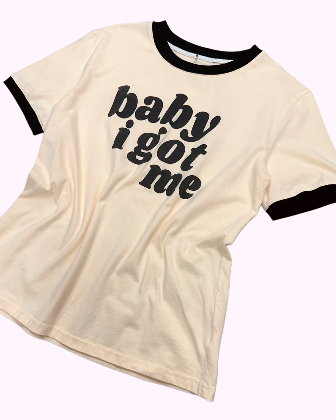 kitsch lettering linger t-shirt 상품이미지2