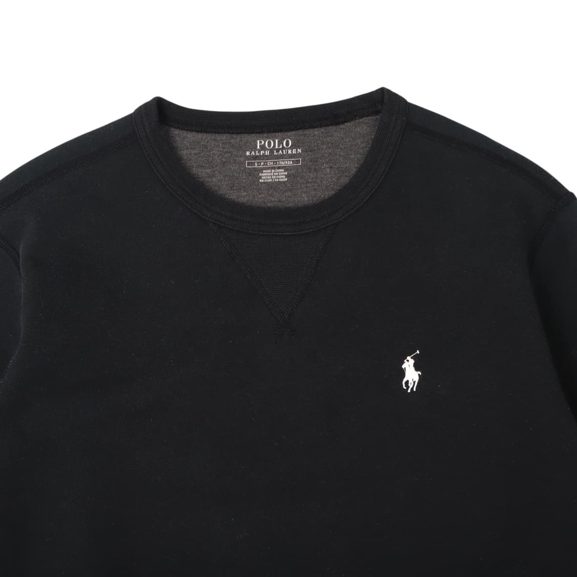 폴로 랄프로렌 블랙 코튼 폴리 크루넥 스웻셔츠 상품이미지2