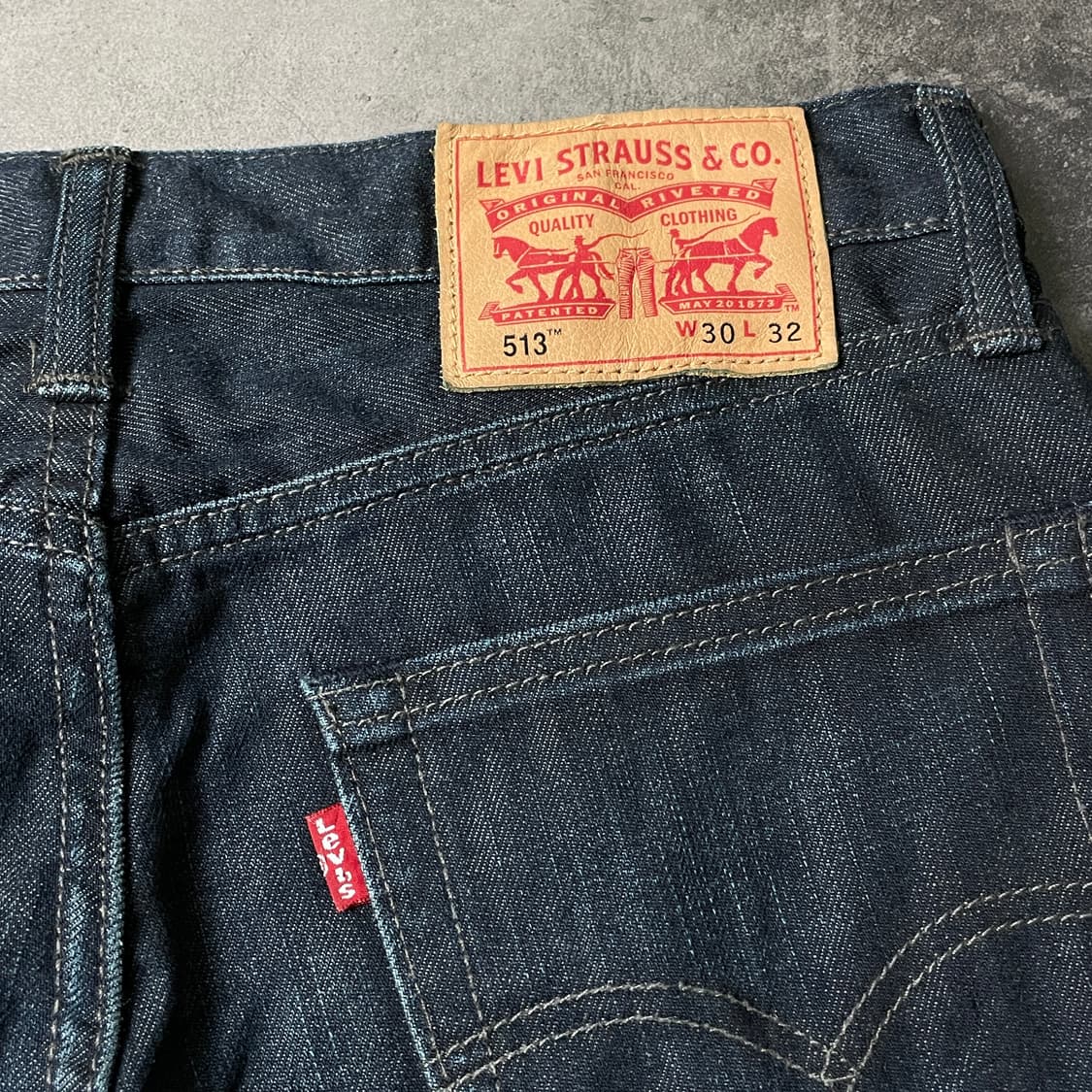 LEVI'S 리바이스513 슬림 스트레이트핏 코튼 데님 팬츠 A00717 상품이미지7
