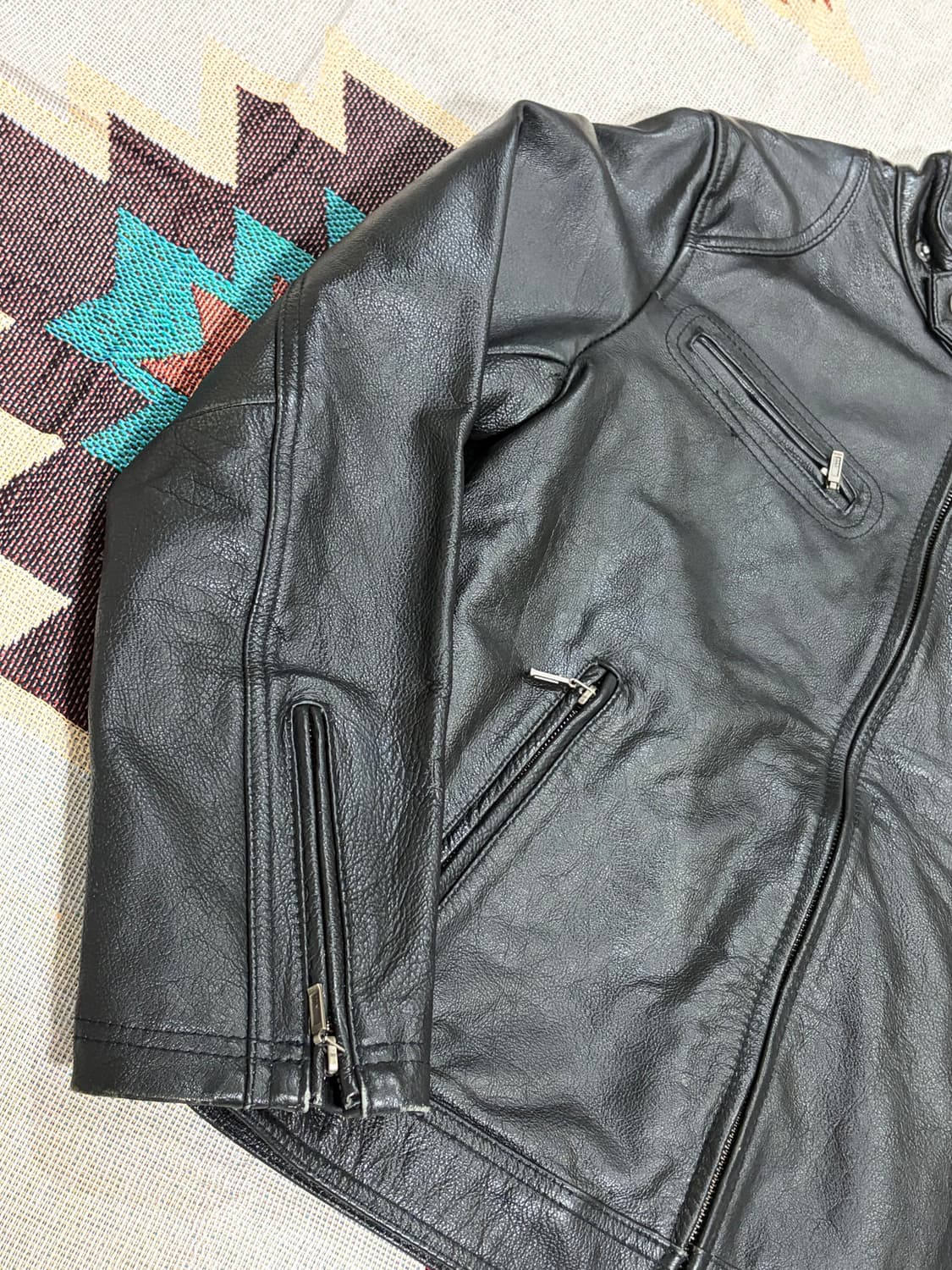 Lars Bell 카페레이서 싱글라이더 가죽 자켓 상품이미지3