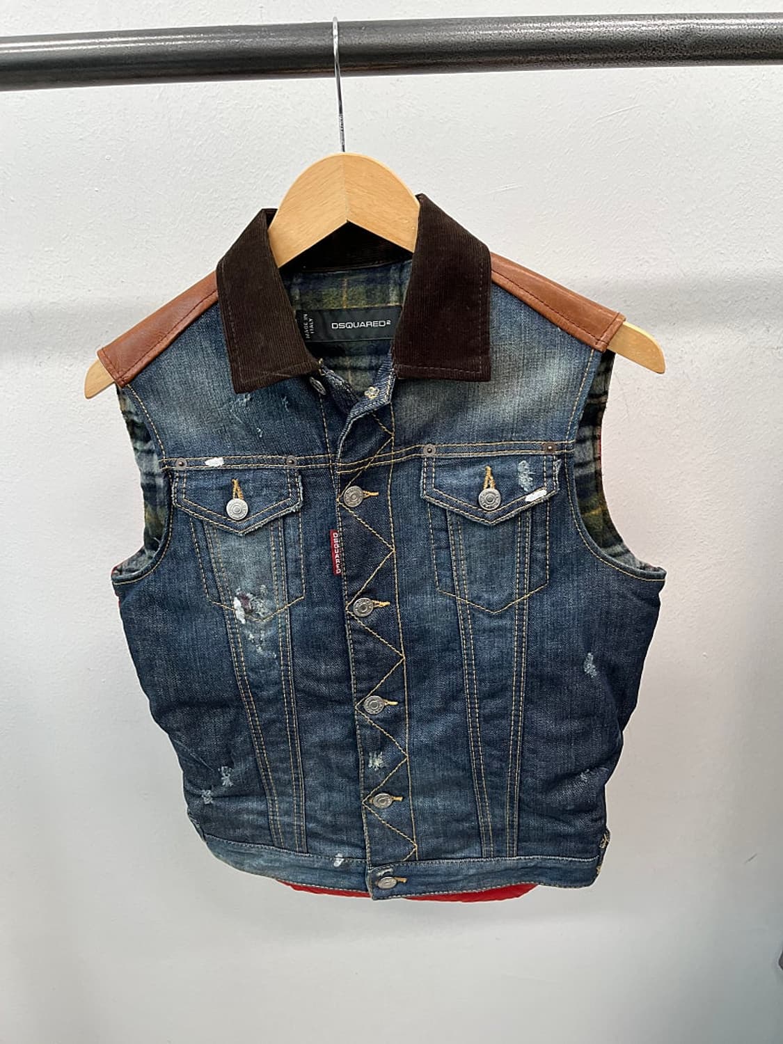 여) 디스퀘어드 데님 다운 베스트  상품이미지3