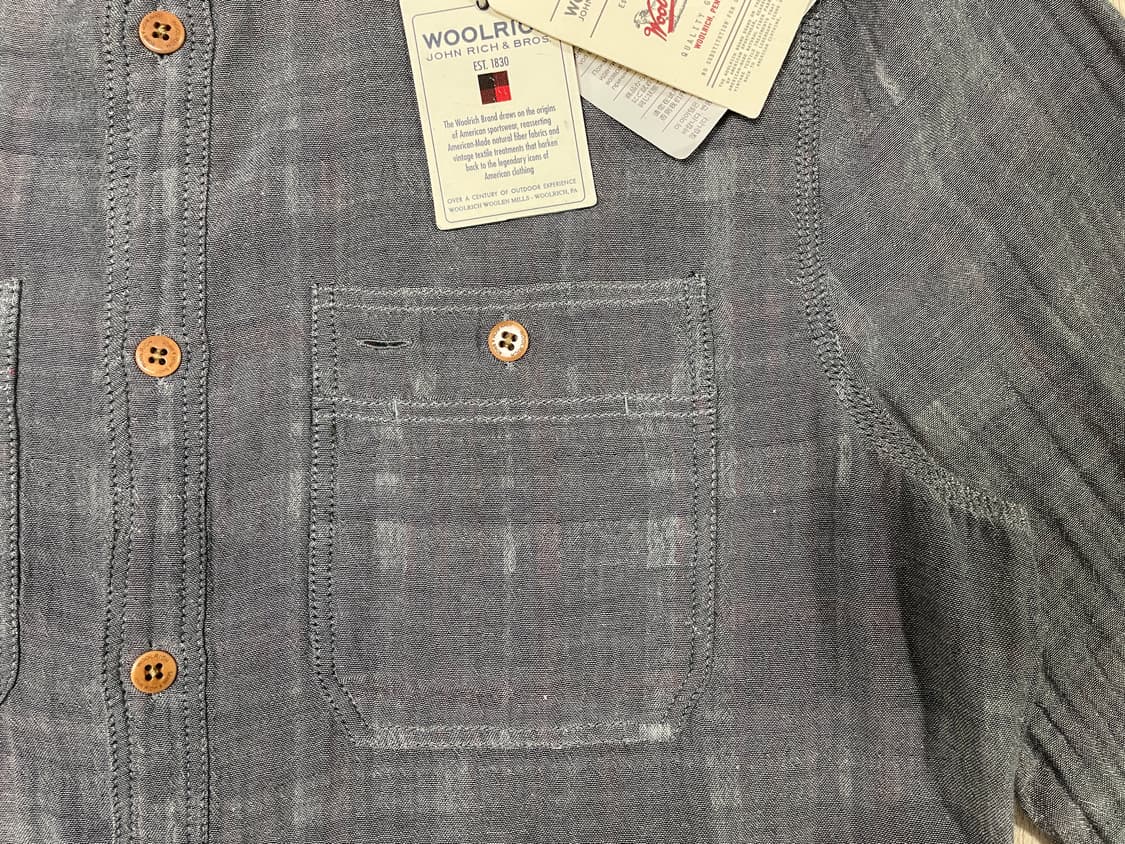 100) 울리치 샴브레이 워크셔츠(이탈리아제)새제품 상품이미지7