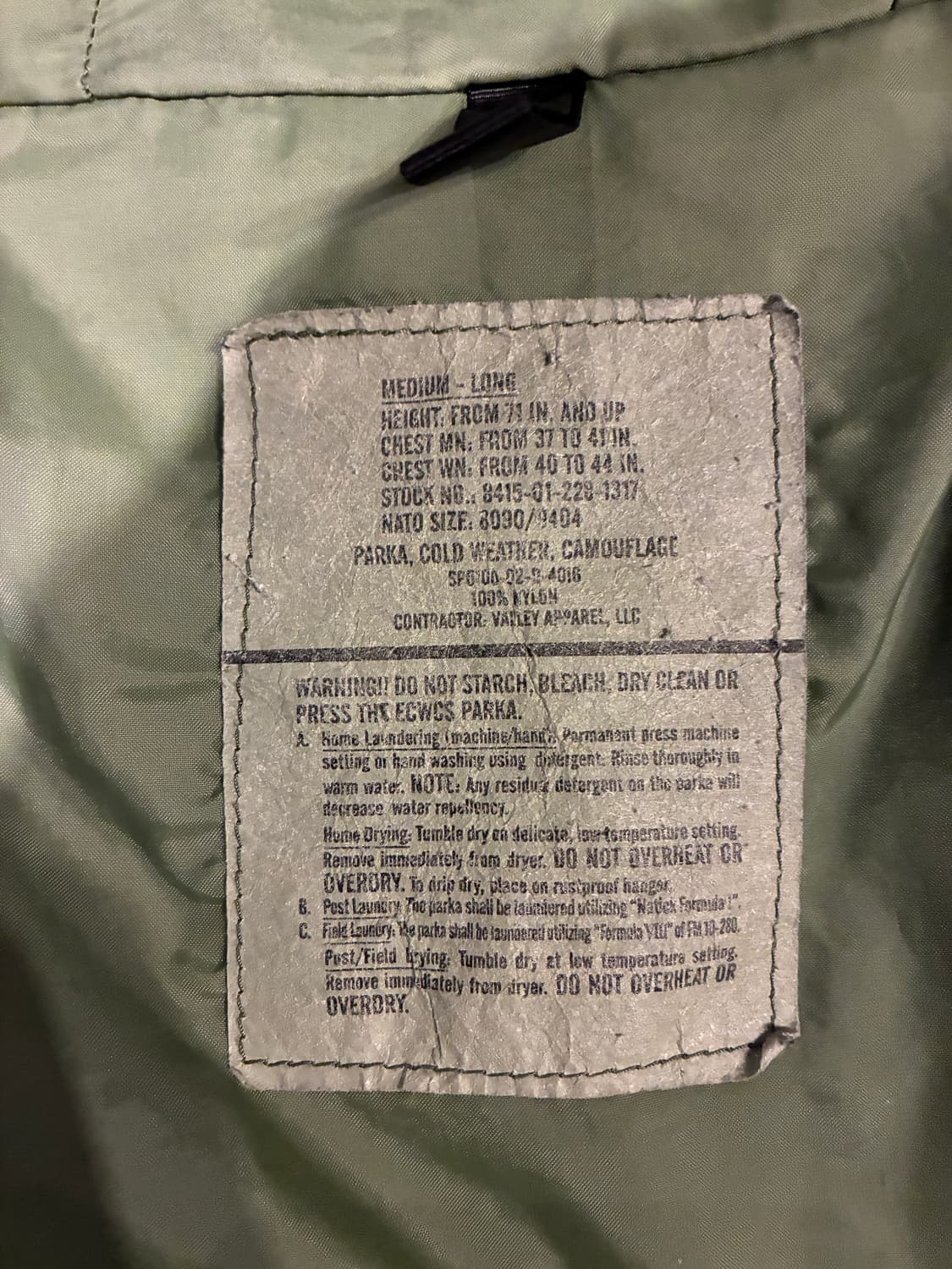 M-L) 미군 오리지널 고어텍스 자켓 파카 상품이미지6