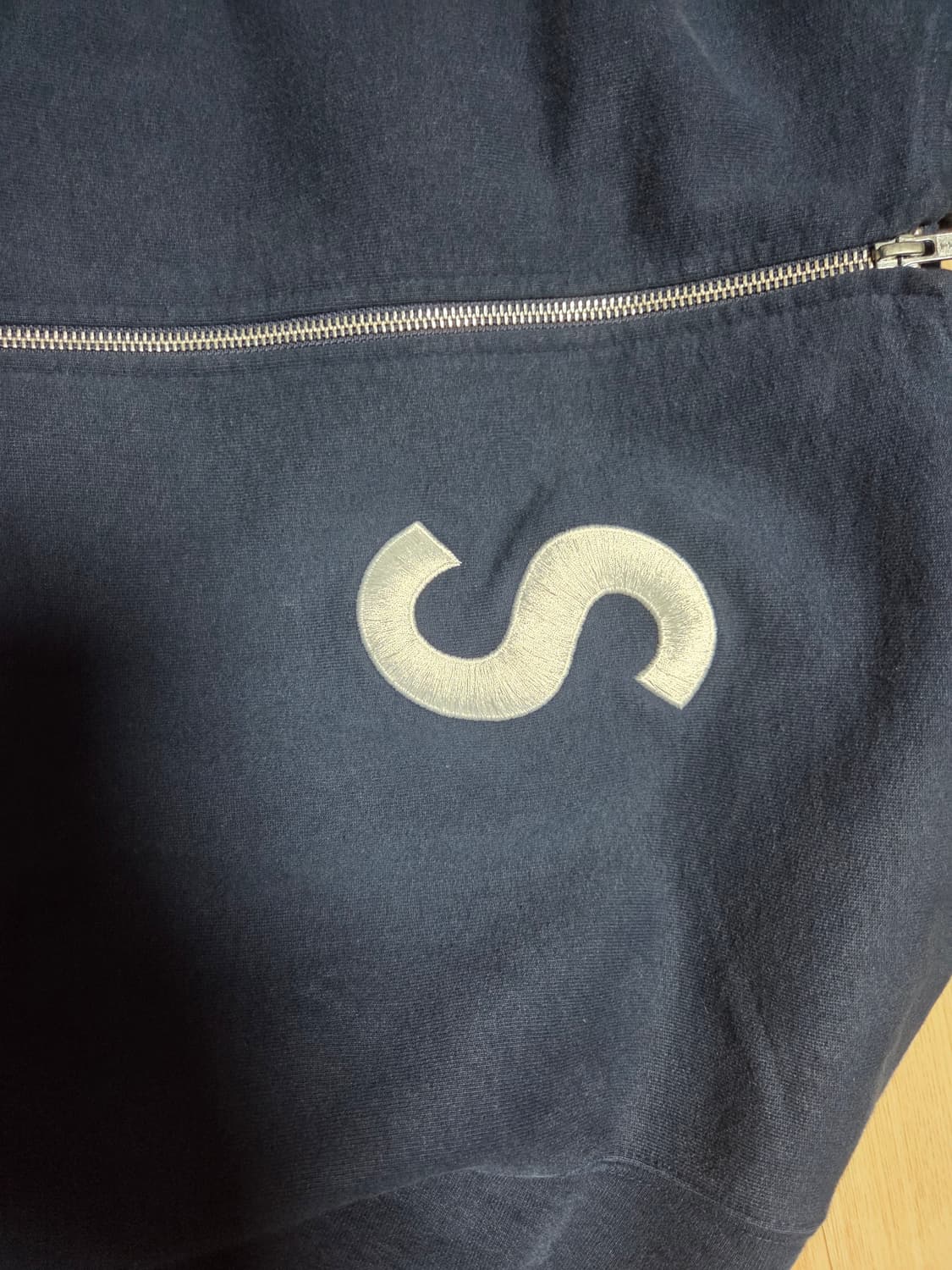 슈프림 s로고 후드집업 네이비 상품이미지2