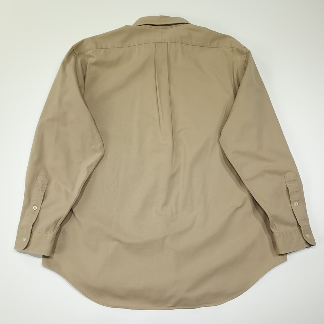 CL405 XL 폴로 90s 코튼 버튼다운 베이지 셔츠 남방 상품이미지6