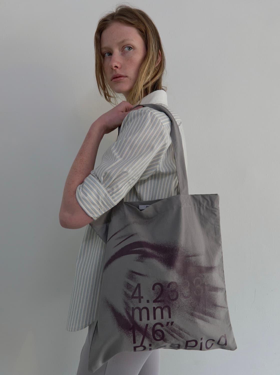 파이카 EYES COTTON SHOULDER BAG (grey) 상품이미지1