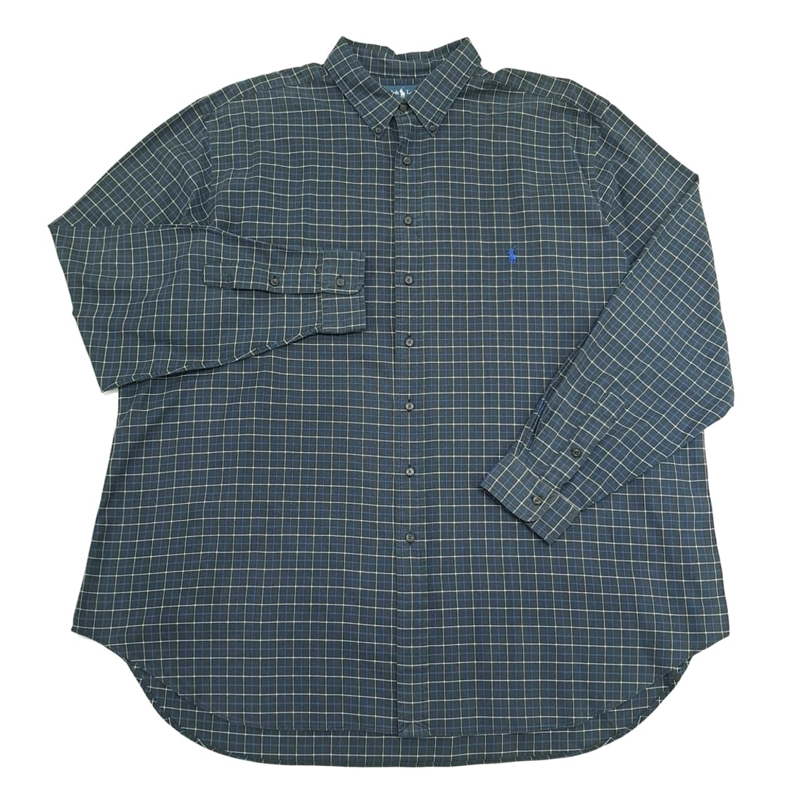 CN713 3XLT 폴로 랄프로렌 블랙 마이크로체크 긴팔 셔츠 남방 상품이미지2