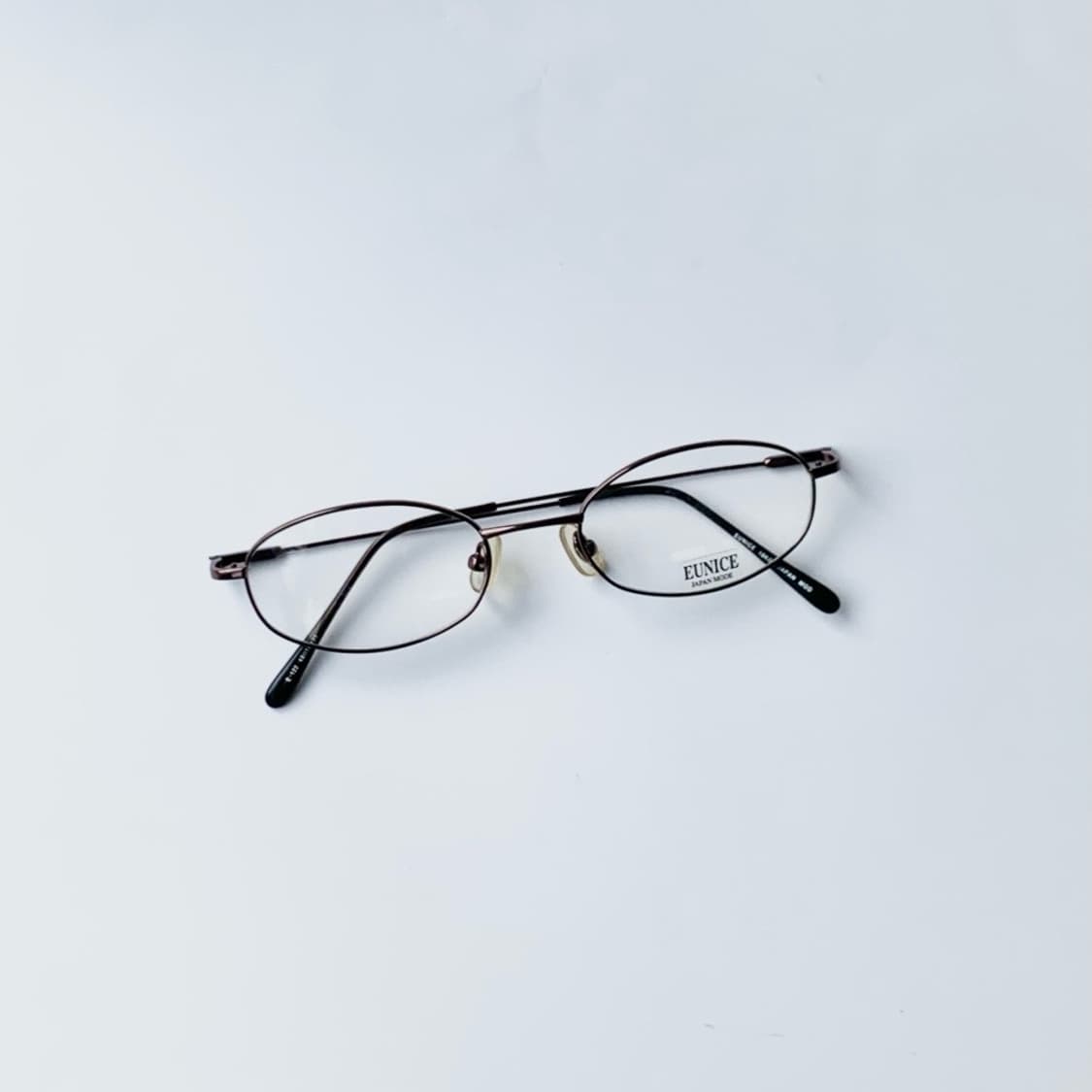 [픽키-698] 딥브라운 메탈 풀프레임 안경 슬림 오벌 미니멀 상품이미지5