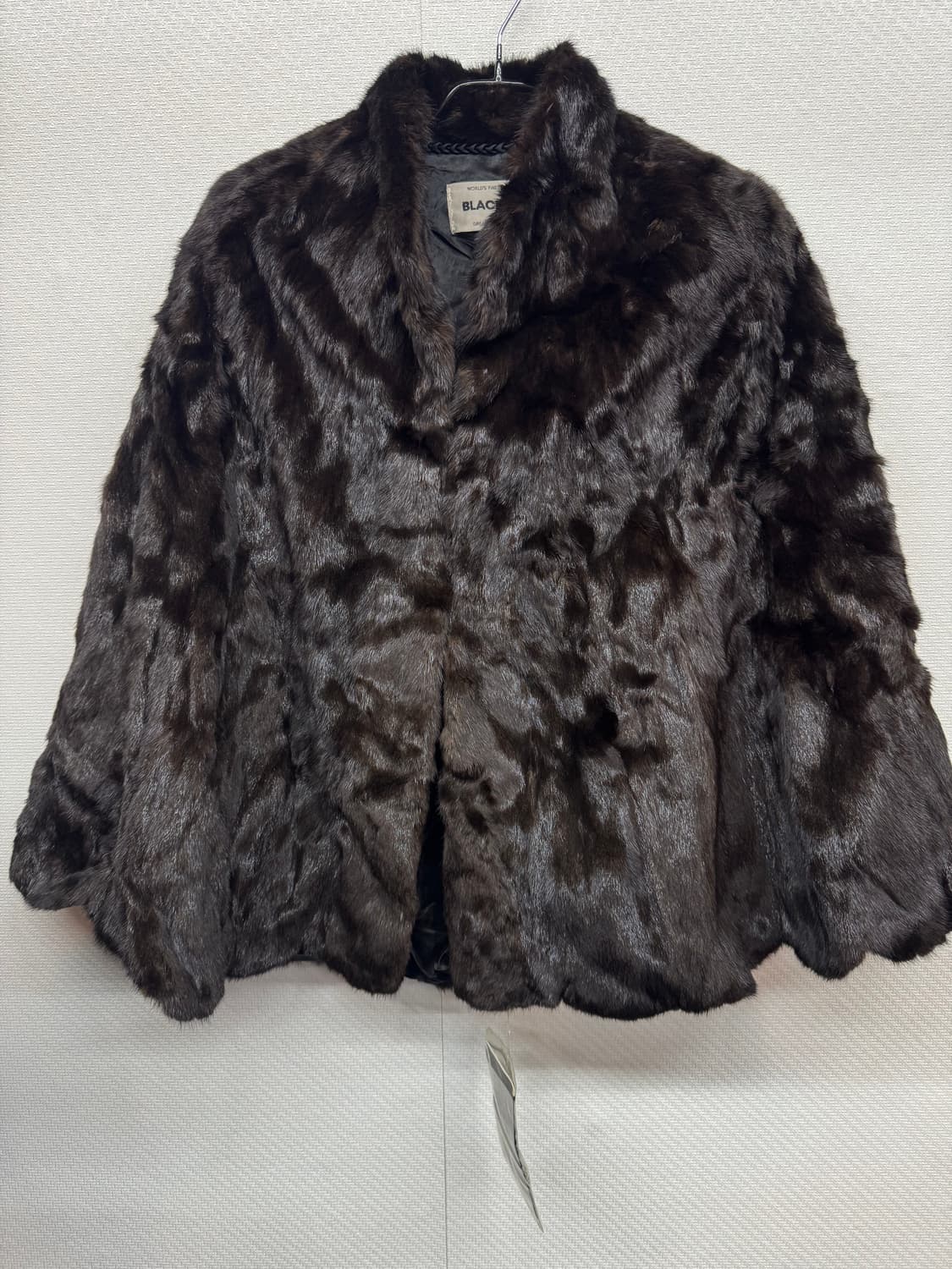 블랙그라마 밍크 숄케이프 새상품 상품이미지1