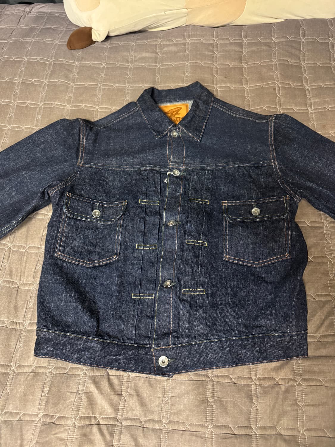 타임원클로딩 엣라코 215데님 44사이즈 판매합니다. 상품이미지1