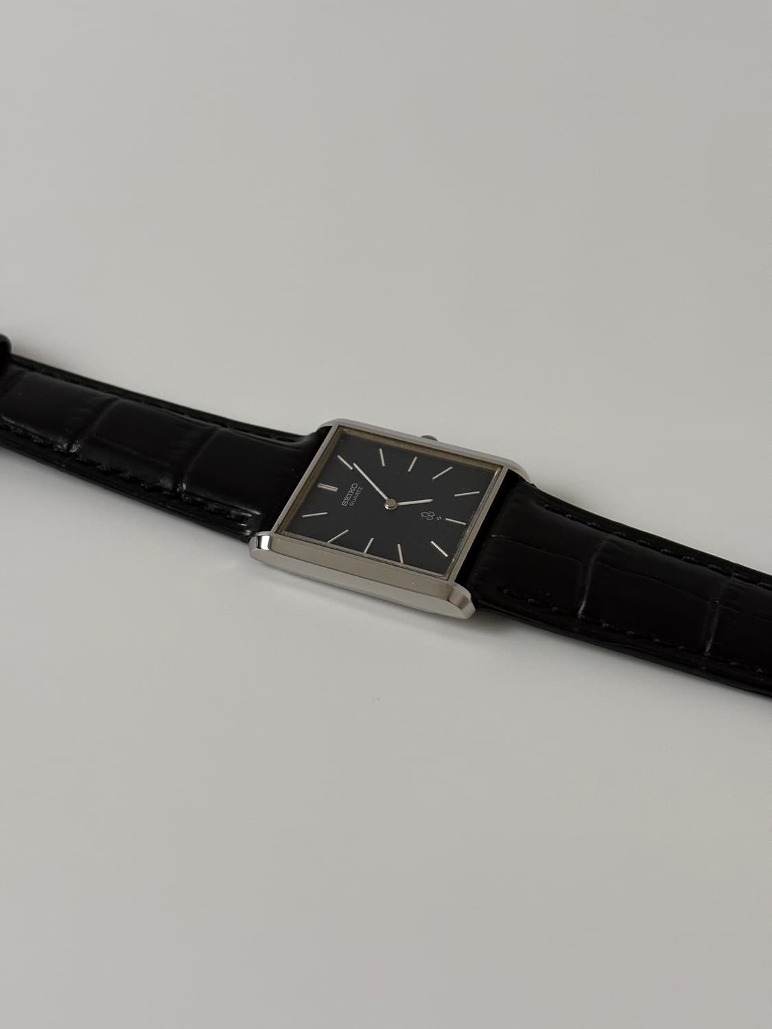 1980s Chariot Navy Dial Tank Quartz 상품이미지6