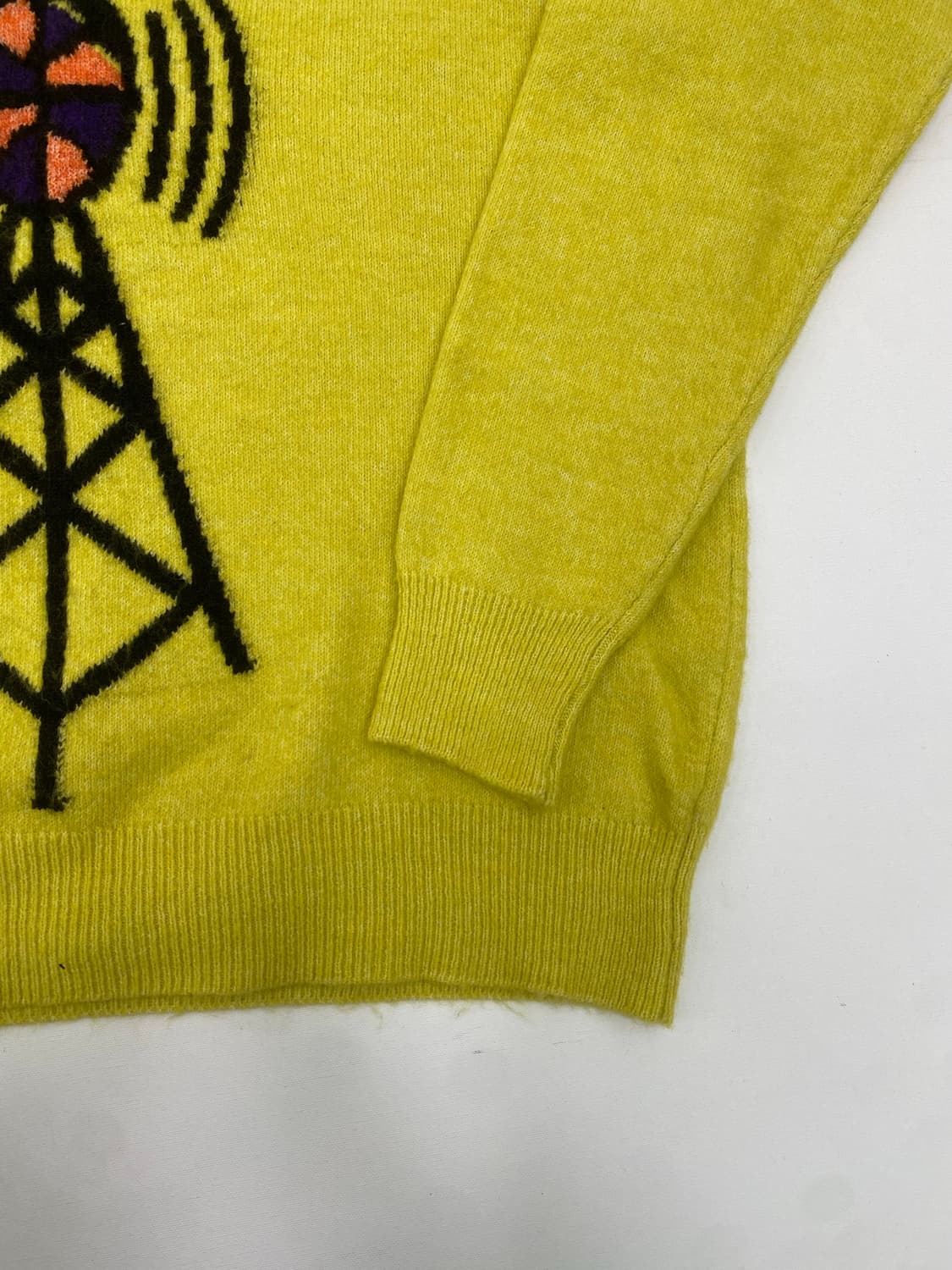 자라 옐로우 패턴 니트 (L) 상품이미지3