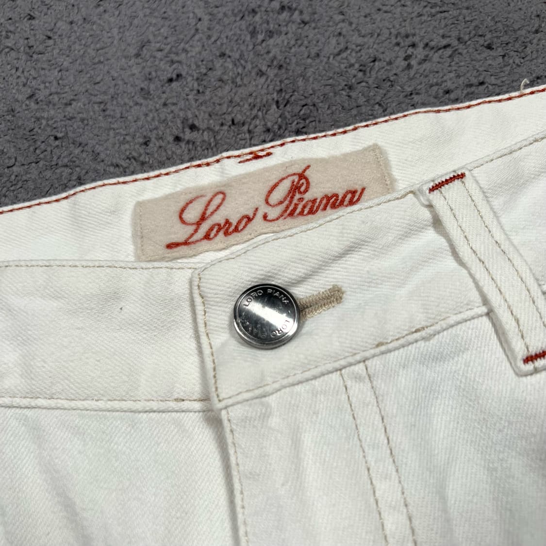 Loro Piana 로로 피아나 화이트 코튼 팬츠  상품이미지9