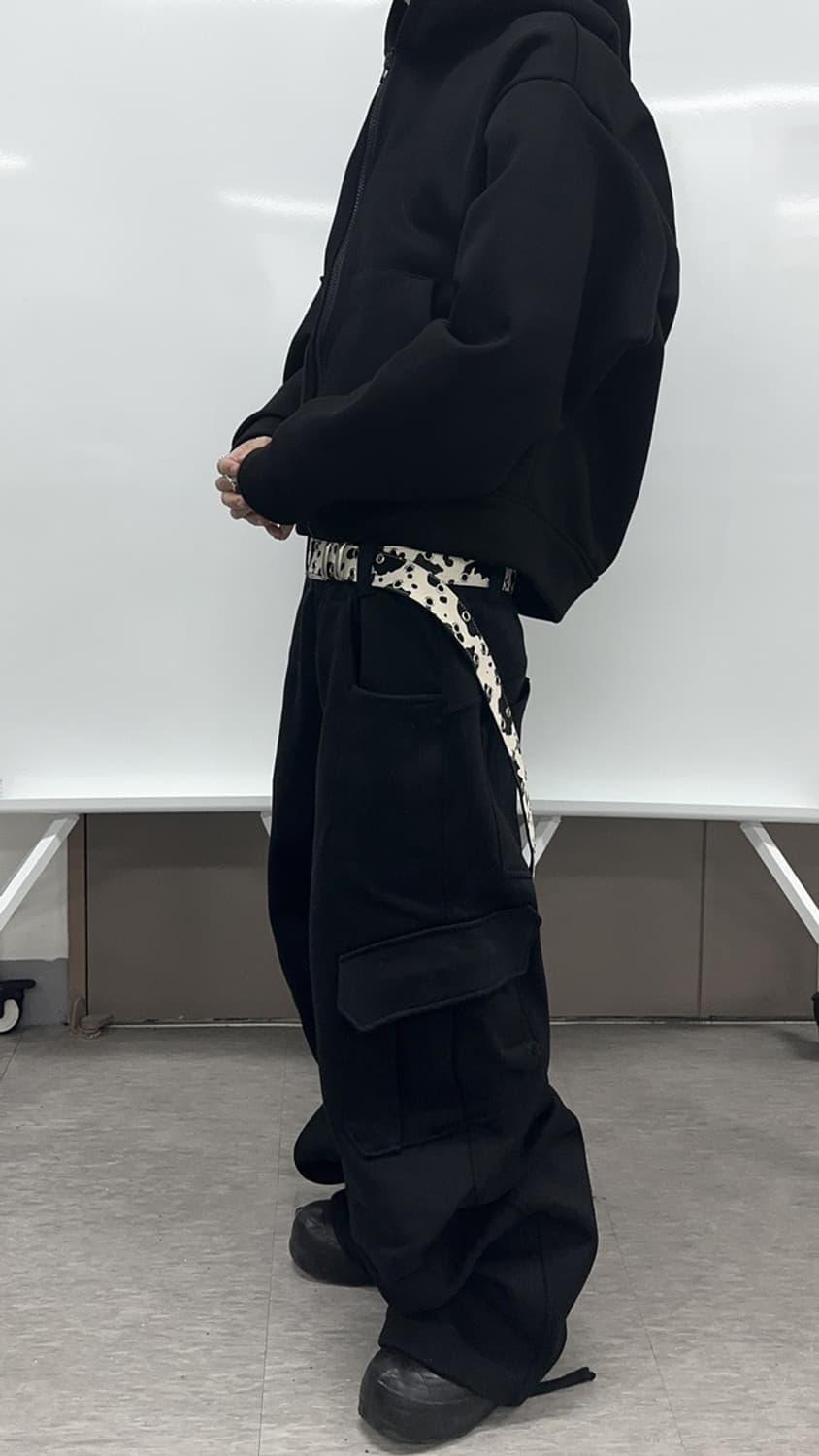 [정가판매/OS] 카미엔 x MJD 더블 홀 벨트 오레오 카프 헤어 상품이미지1