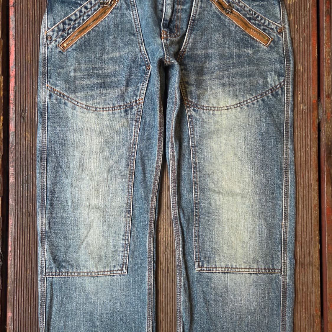 빈티지 더블니  팬츠 상품이미지4