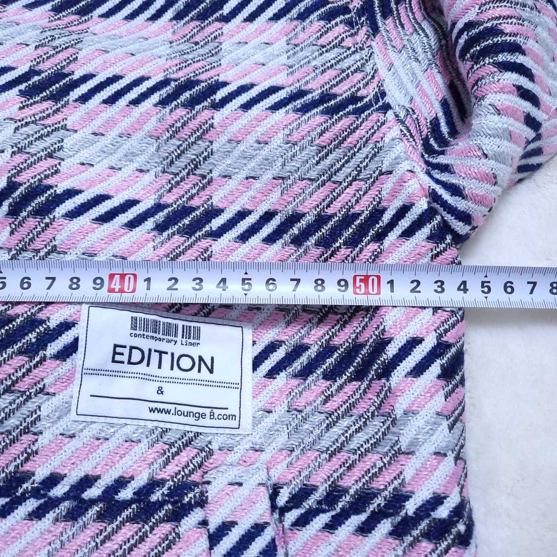 온앤온 여성 오버핏 트위드자켓 S 0302 뽀샤샤 상품이미지4