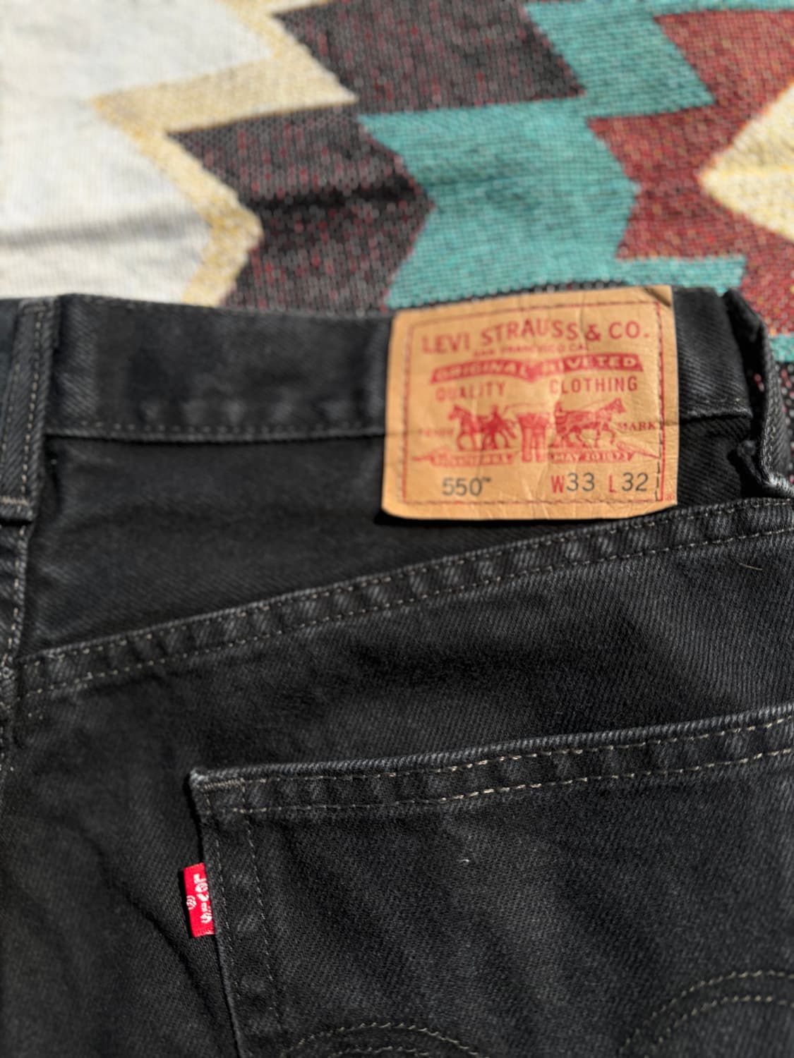 리바이스 550 흑청 33/32 상품이미지1
