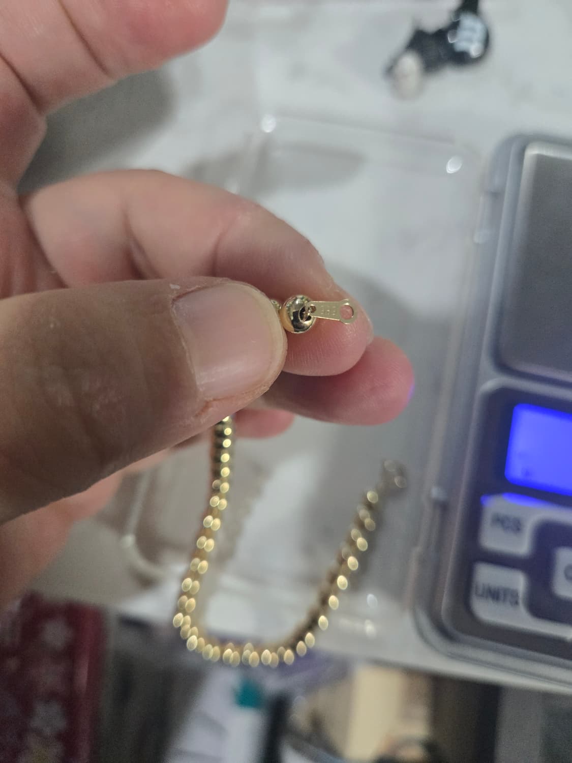 14k 옐로우골드 볼팔찌  상품이미지3