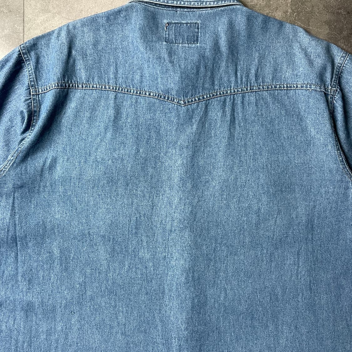 UNKNOWN 빈티지 코튼 데님 웨스턴 반팔 셔츠 A00791 상품이미지7