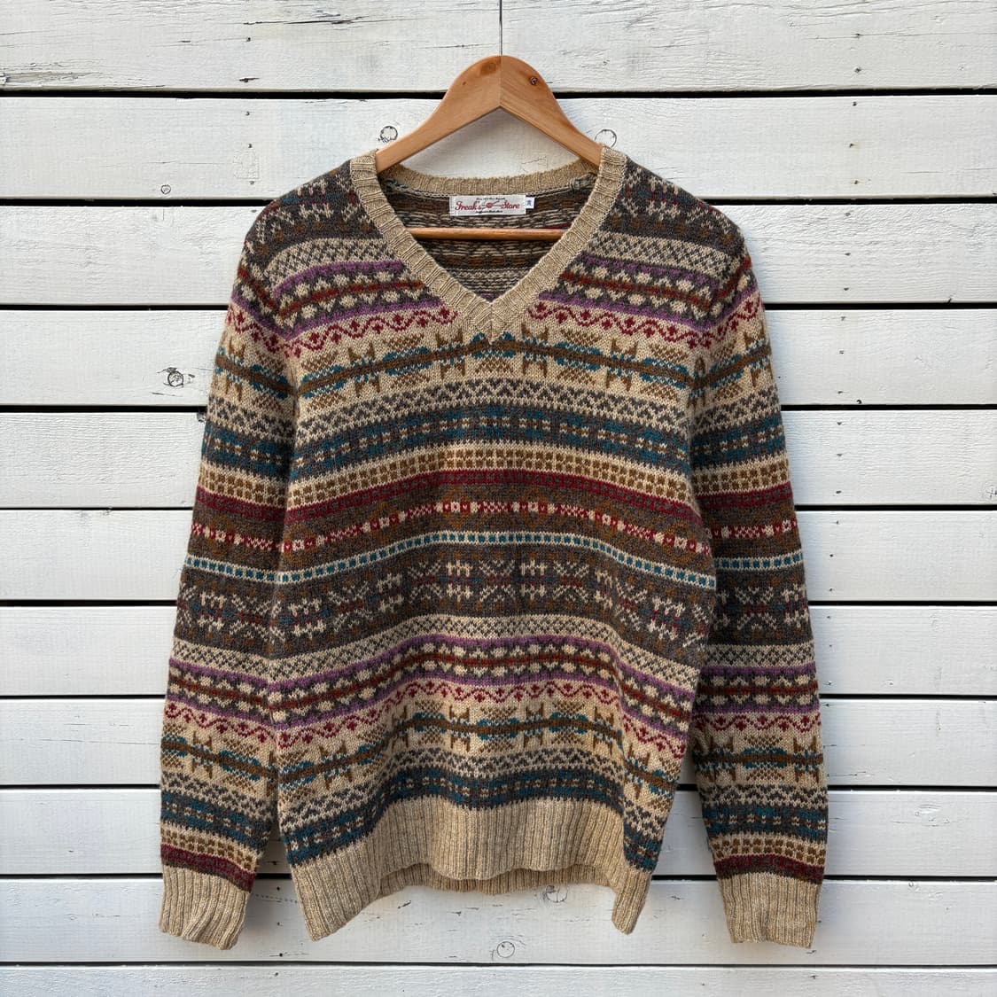 Freak’s store 프릭스스토어 페어아일 브이넥 니트 상품이미지1