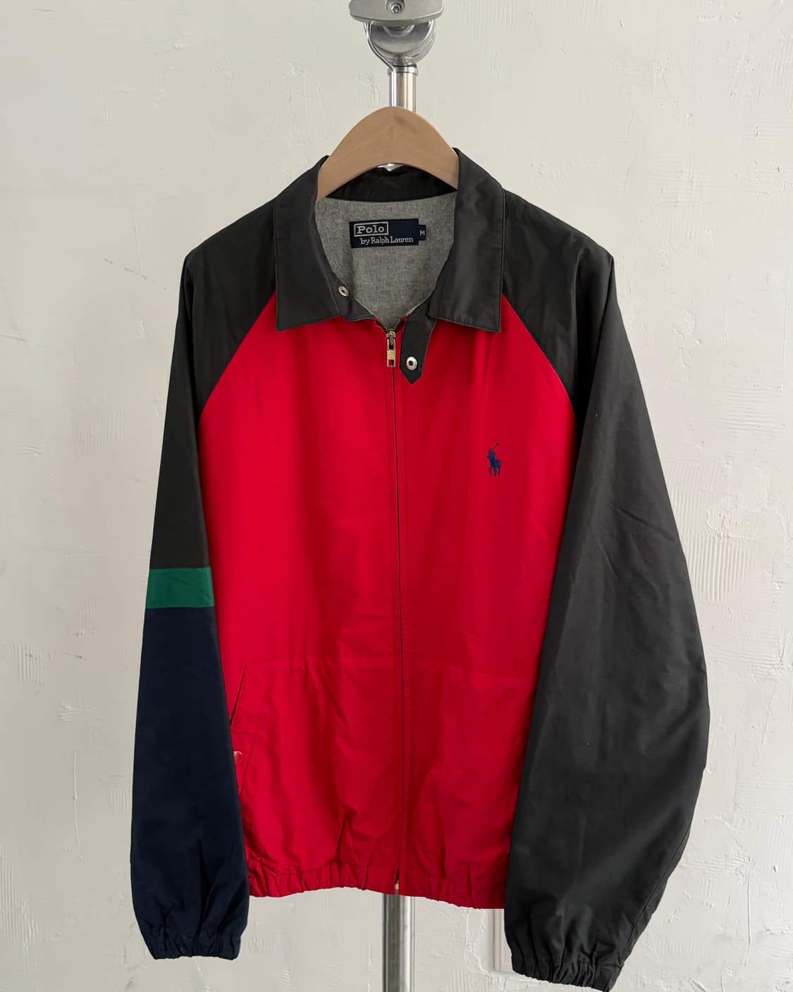 Polo 폴로 랄프로렌 90‘s 레드 투톤 헤링턴 자켓 상품이미지1