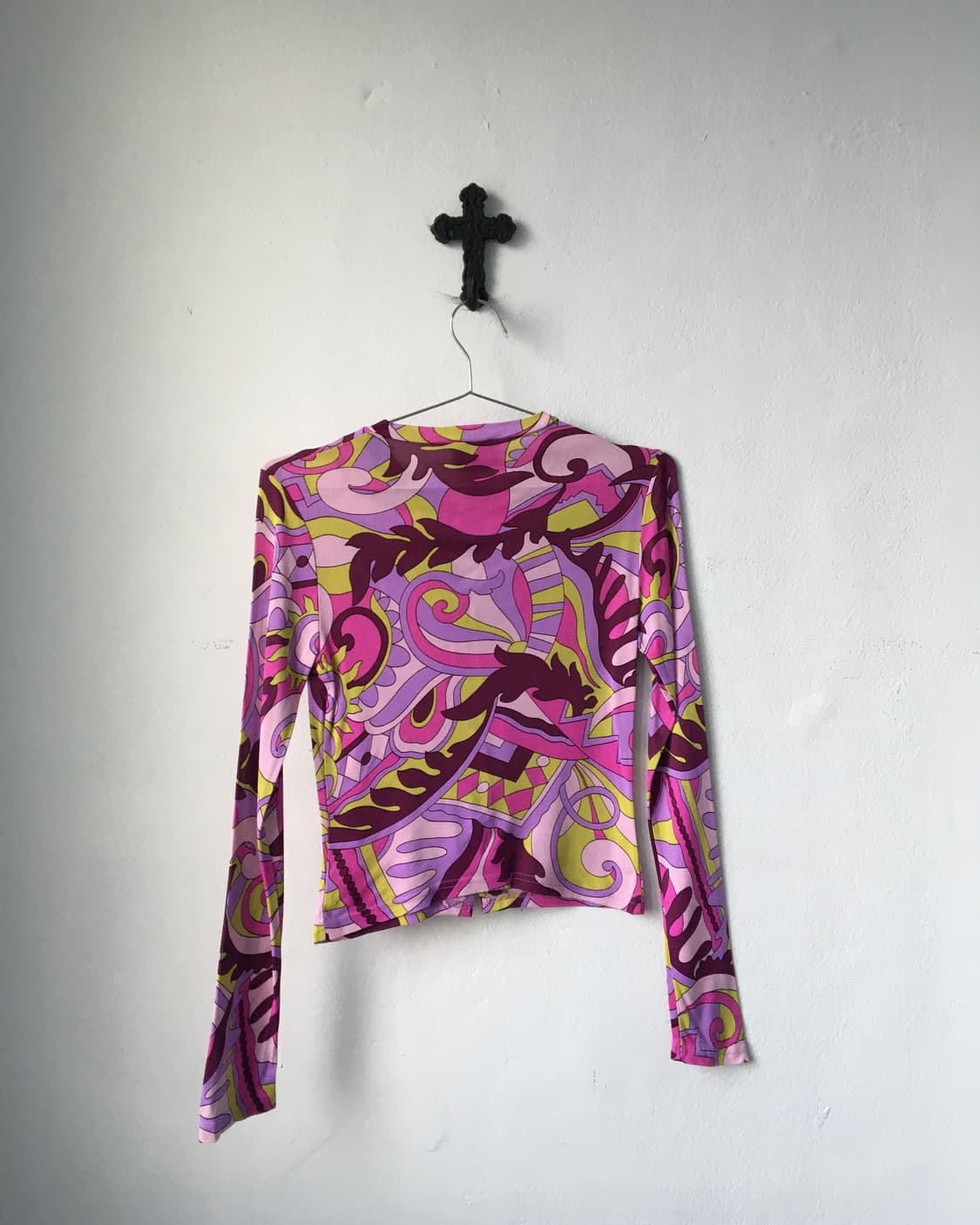 Morgan oriental pattern slim fit cardiga 상품이미지3